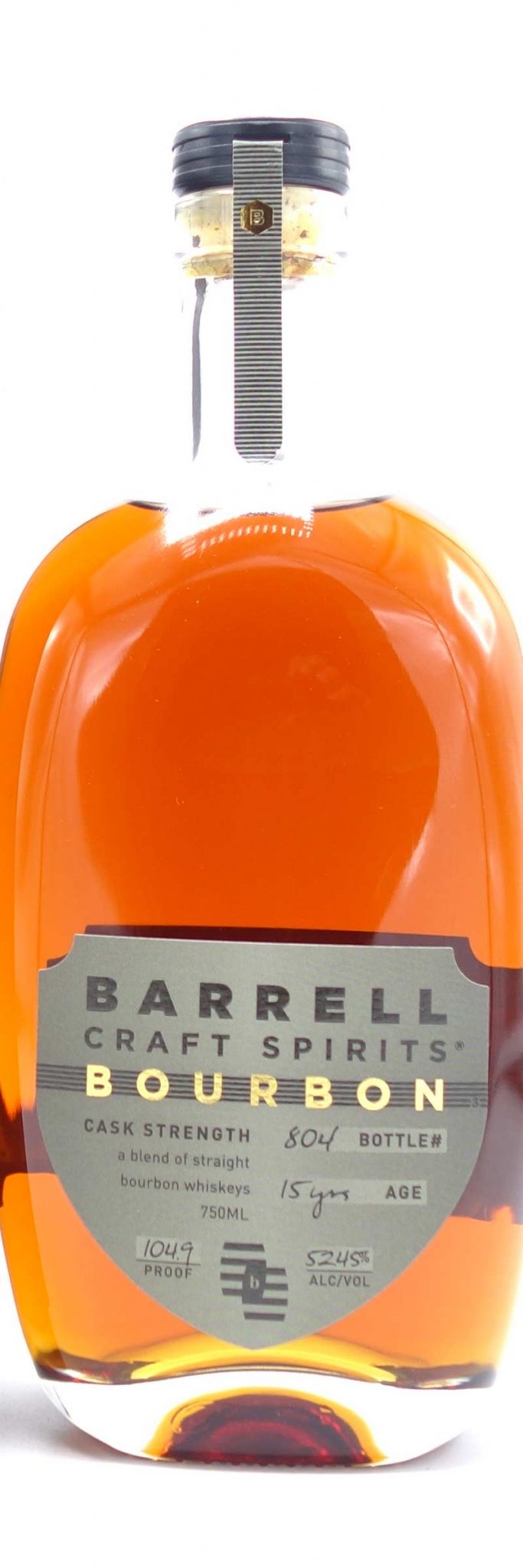 Barrell Craft Spirits Bourbon Whiskey 15 Year Old, Cask Strength, 104.9 Proof 750ml